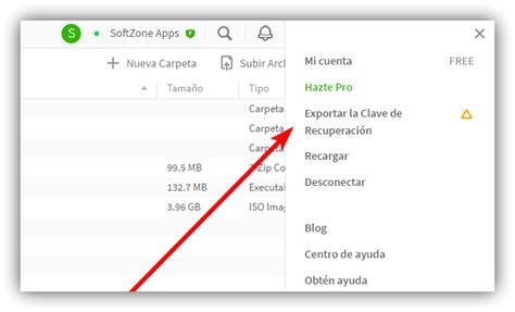 Cómo exportar la clave de recuperación de tu cuenta .